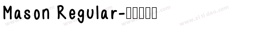 Mason Regular字体转换